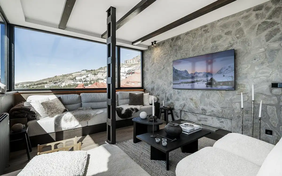 Sala de estar de Ático en venta en Alfarnate con Aire acondicionado