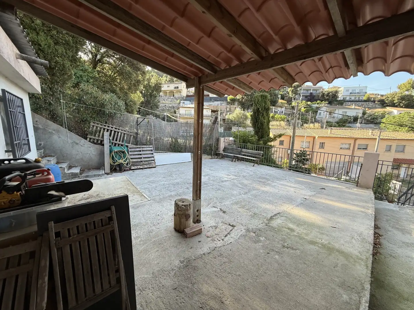 Terrassa de Casa o xalet en venda en Bigues i Riells del Fai amb Calefacció, Jardí privat i Traster