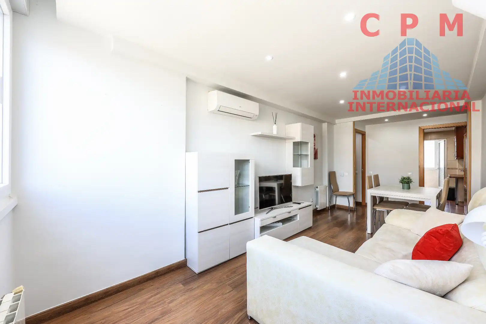 Wohnzimmer von Wohnung zur Miete in Madrid mit Klimaanlage, Heizung und Parkett