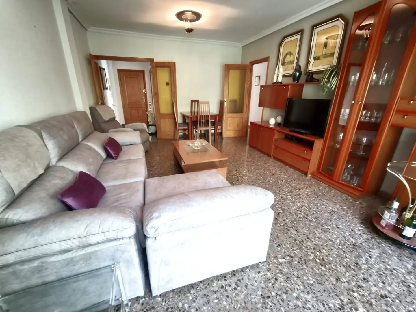 Sala d'estar de Pis en venda en Albacete amb Aire condicionat, Calefacció i Moblat