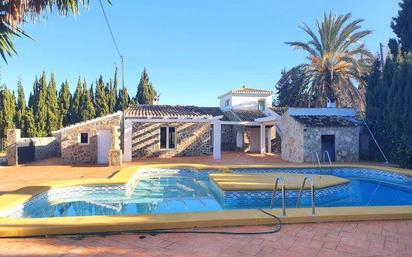 Swimming pool of Country house for sale in Pedreguer  with Air Conditioner, Terrace and Swimming Pool