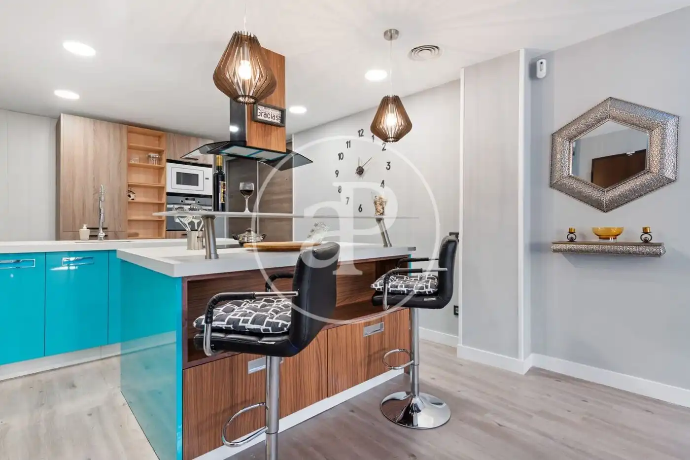 Kitchen of Flat for sale in Burriana / Borriana  with Air Conditioner, Heating and Terrace