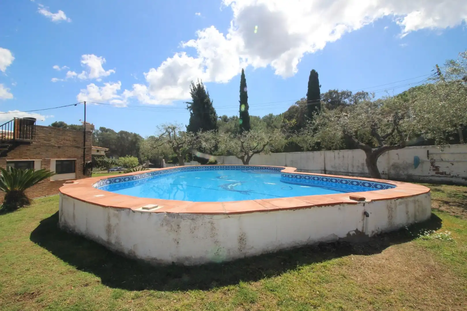 Piscina de Casa o xalet de lloguer en Canyelles amb Aire condicionat, Calefacció i Jardí privat