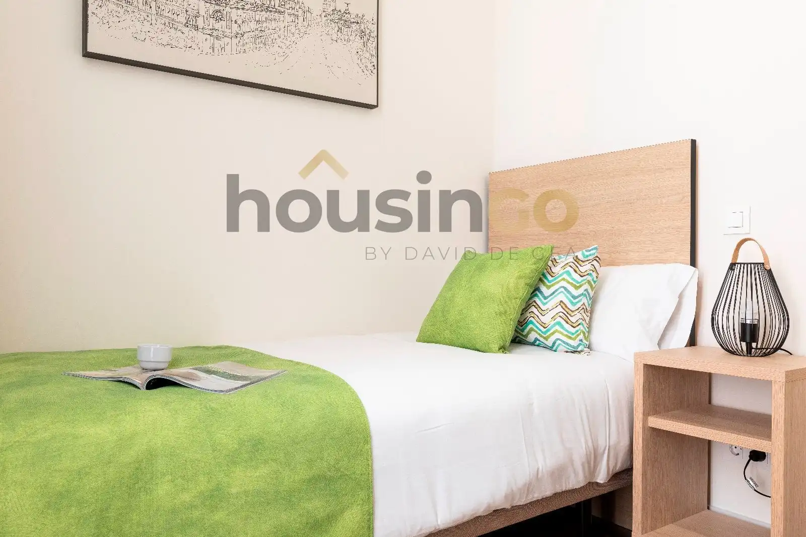 Bedroom of Flat for rent in Madrid  with Air Conditioner, Heating and Terrace