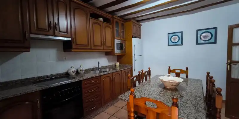 Cuina de Casa o xalet en venda en Lorca amb Jardí privat