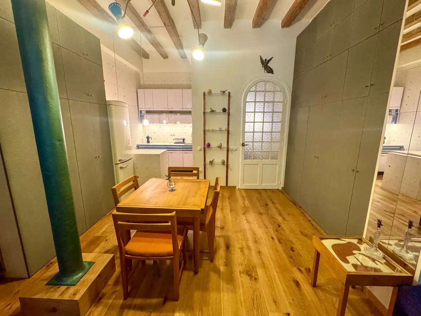 Kitchen of Lofts for sale in Barcelona  with Air Conditioner, Private garden and Parquet flooring