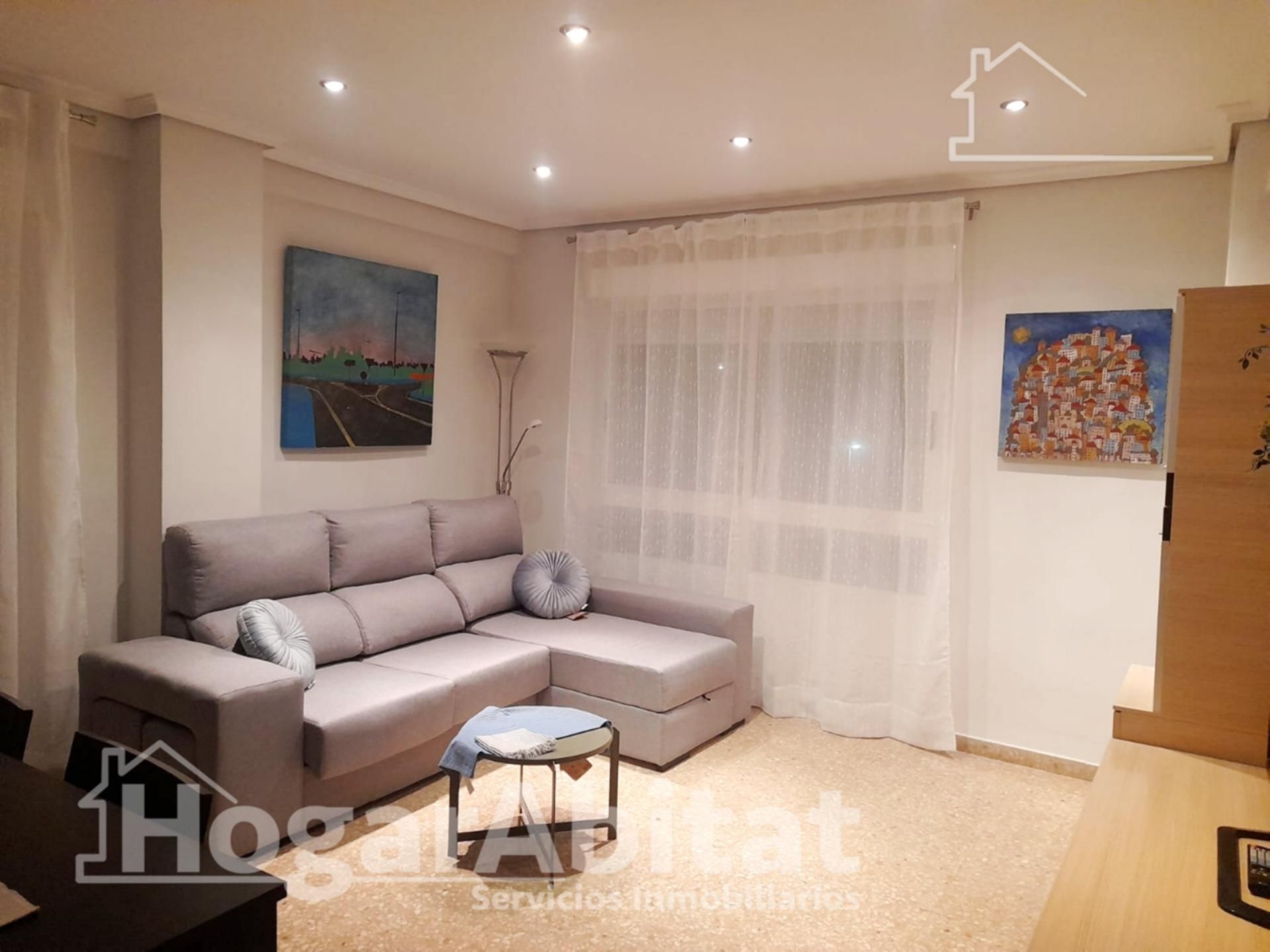 Wohnzimmer von Wohnung zum verkauf in Nules mit Klimaanlage und Balkon