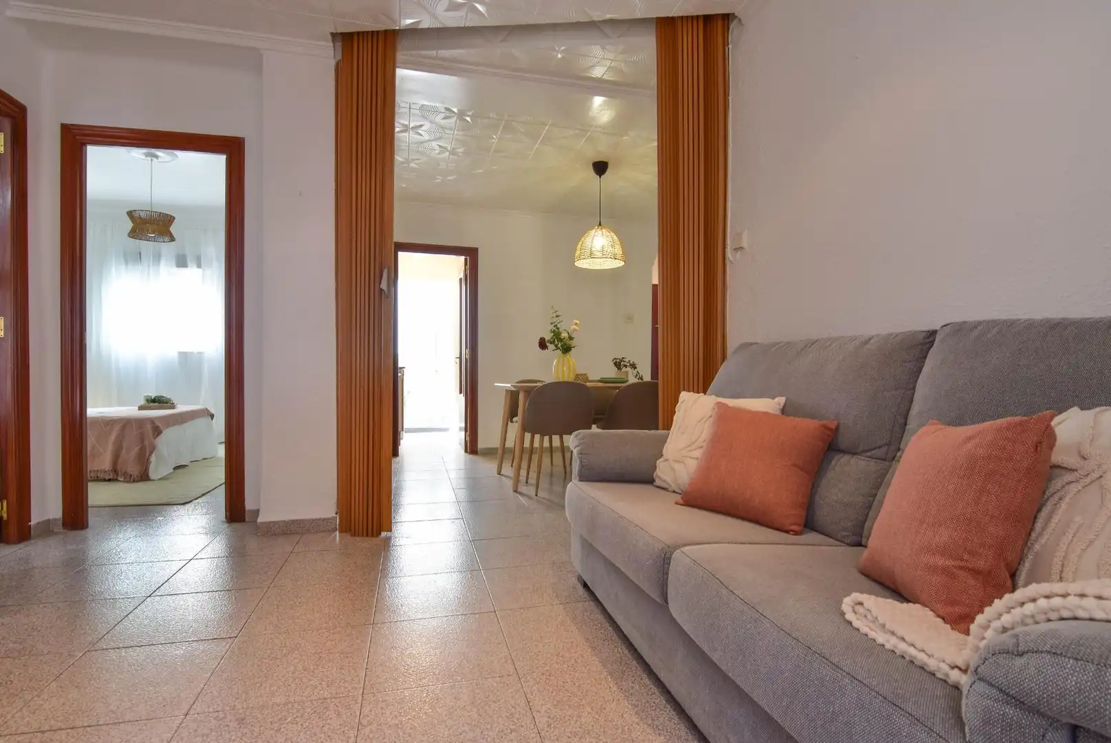 Wohnzimmer von Wohnung zum Verkauf in Puçol mit Klimaanlage, Terrasse und Balkon
