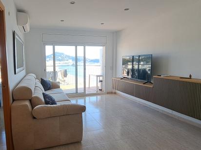 Living room of Flat for sale in Blanes  with Air Conditioner, Terrace and Balcony