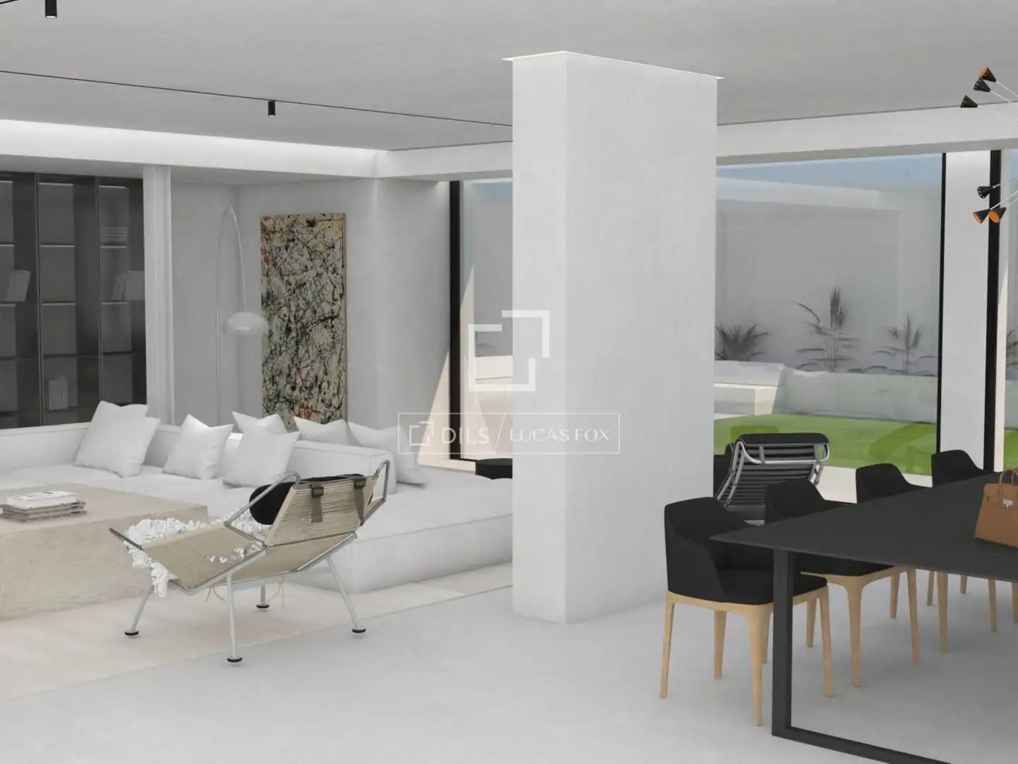 Wohnzimmer von Haus oder Chalet zum Verkauf in Esplugues de Llobregat mit Klimaanlage, Heizung und Privatgarten
