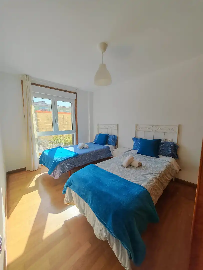 Dormitori de Apartament de lloguer en Fisterra amb Terrassa, Moblat i Forn