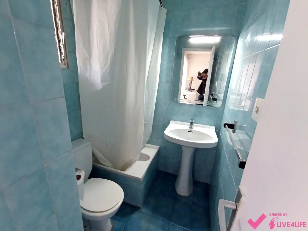 Badezimmer von Wohnung zur Miete in Valencia mit Terrasse und Möbliert