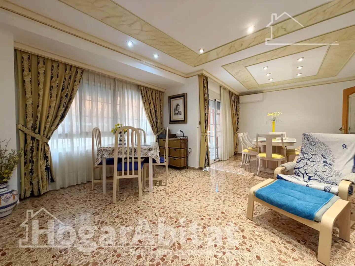 Dining room of Flat for sale in Torrent  with Air Conditioner, Terrace and Furnished
