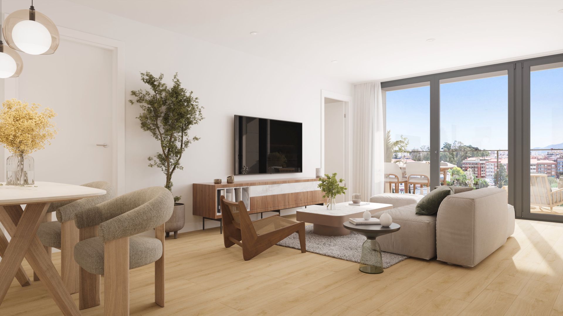 Living room of Apartment for sale in  Murcia Capital  with Air Conditioner, Terrace and Balcony