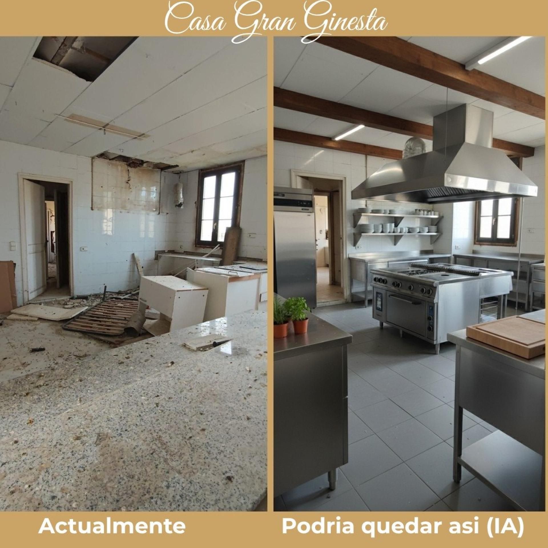 Cocina de Finca rústica en venta en Rasquera