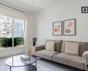 Living room of Flat to rent in  Barcelona Capital  with Air Conditioner, Heating and Furnished