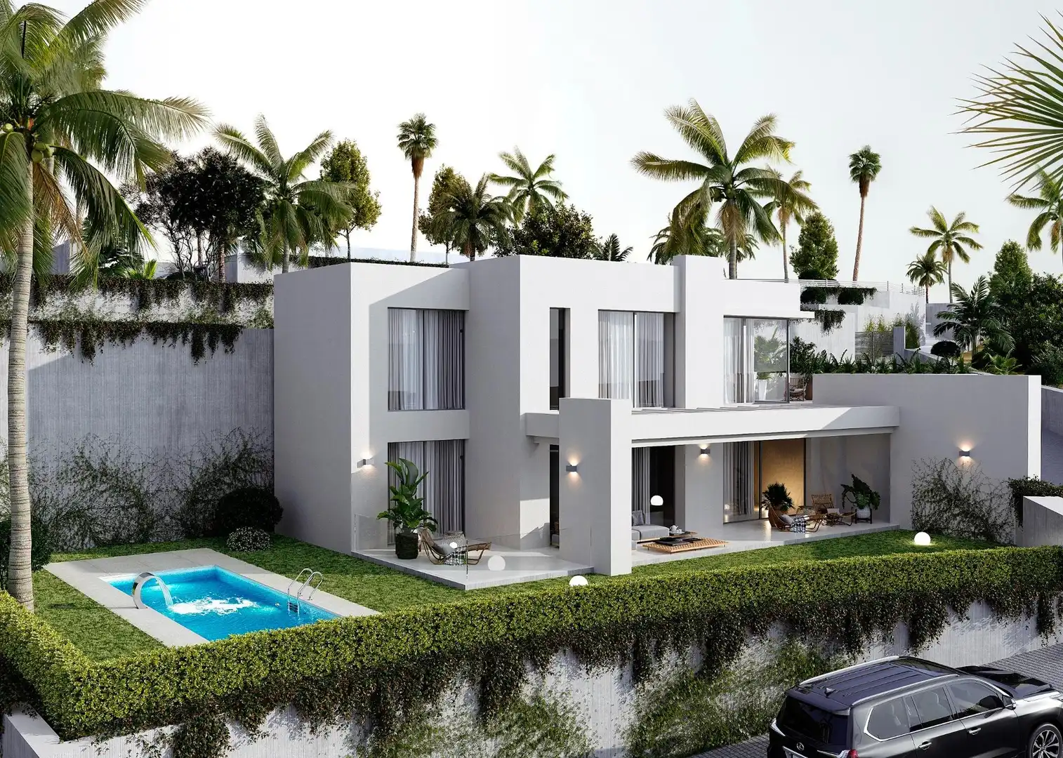Detached house with pool for sale in Mijas pueblo