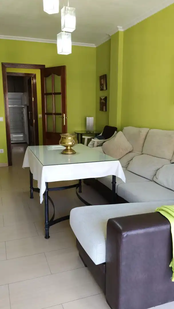 Living room of Flat for rent in Córdoba  with Air Conditioner, Parquet flooring and Terrace