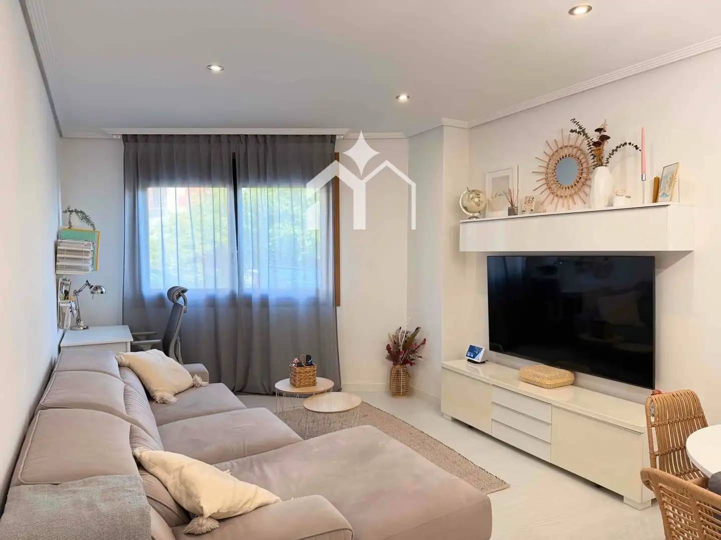 Sala de estar de Piso en venta en Moaña con Calefacción, Trastero y Piscina
