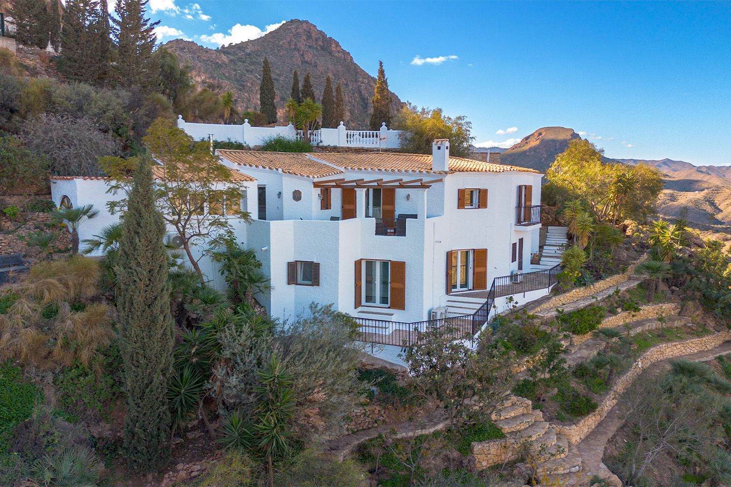 Vista exterior de Finca rústica en venda en Turre amb Aire condicionat, Jardí privat i Terrassa