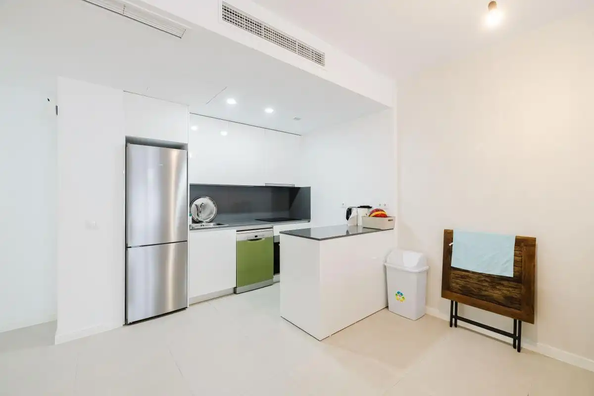 Kitchen of Flat for sale in Estepona  with Air Conditioner, Heating and Private garden