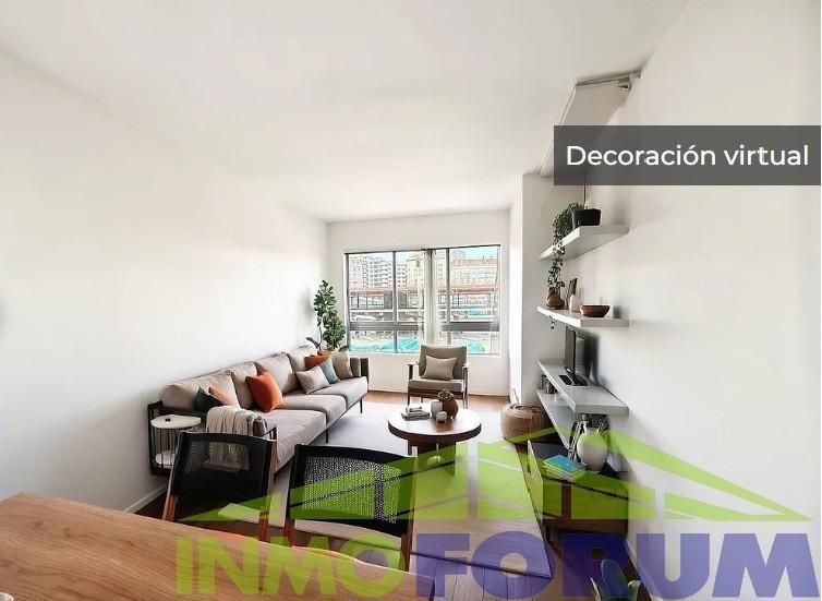 Sala de estar de Piso en venta en A Coruña Capital  con Trastero