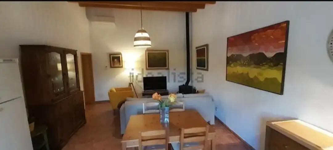 Wohnzimmer von Country house zur Miete in Pollença mit Klimaanlage, Privatgarten und Terrasse