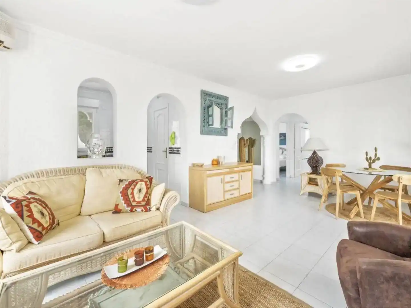 Sala de estar de Casa o chalet de alquiler en Dénia con Jardín privado, Parquet y Piscina
