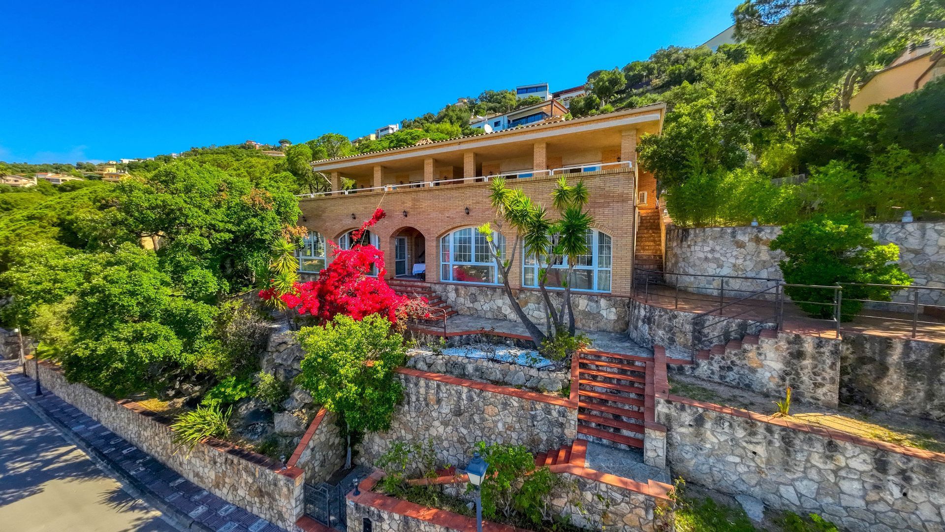 Vista exterior de Casa o xalet en venda en Santa Cristina d'Aro amb Aire condicionat, Calefacció i Jardí privat