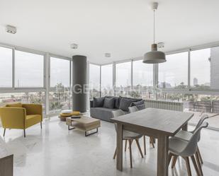 Sala d'estar de Apartament de lloguer en  Barcelona Capital amb Aire condicionat, Calefacció i Moblat