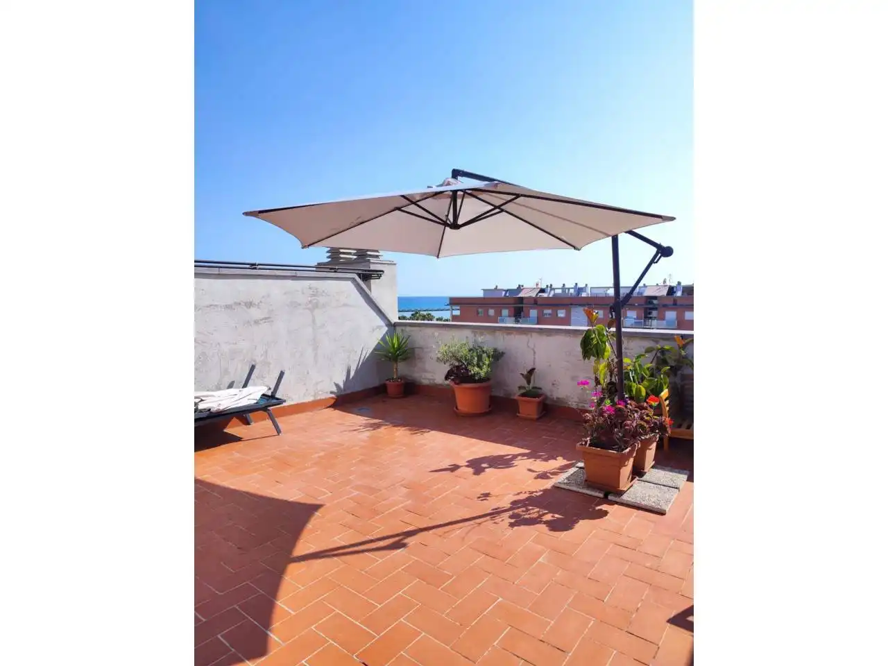 Terraza de Piso de alquiler en Cubelles con Aire acondicionado, Calefacción y Parquet