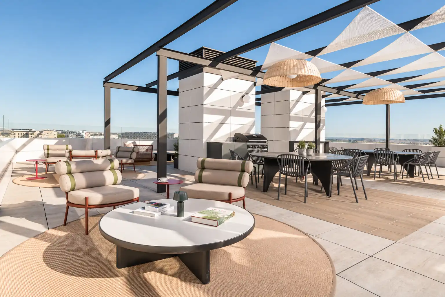 Terrace of Duplexes for rent in Madrid  with Air Conditioner, Heating and Private garden