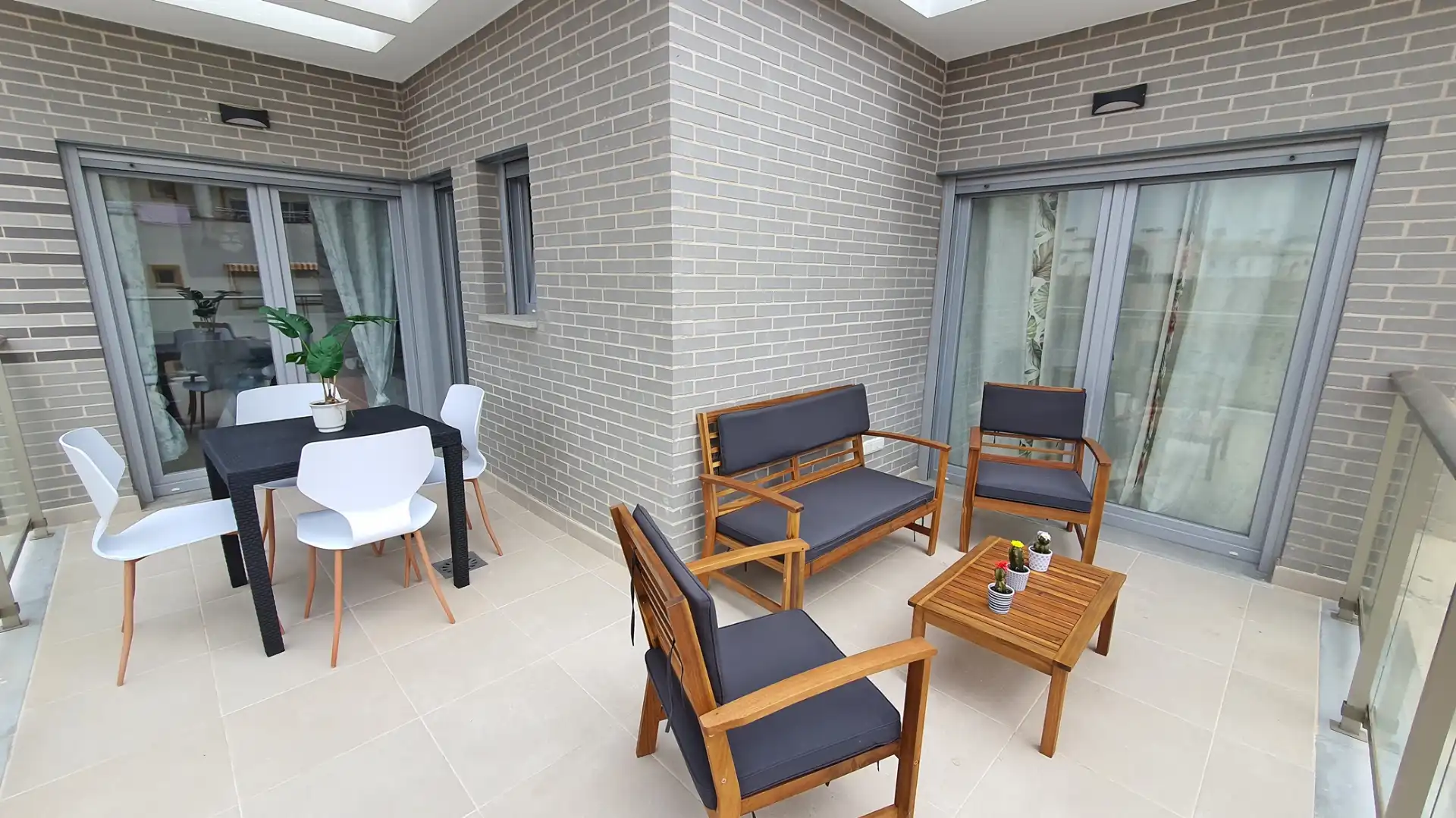 Terraza de Apartamento de alquiler en Oliva con Aire acondicionado, Calefacción y Terraza