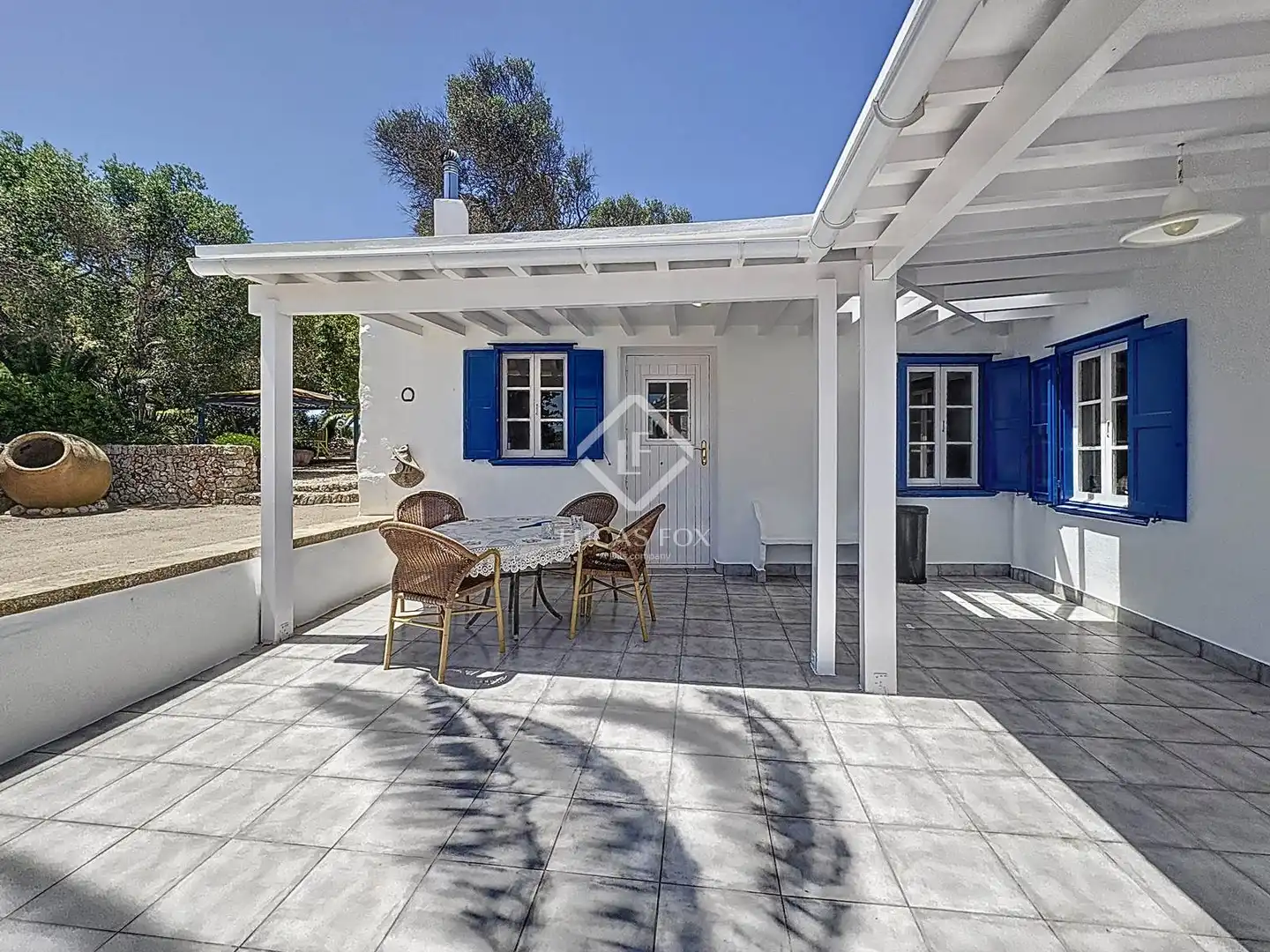 Terraza de Finca rústica en venta en Es Castell con Aire acondicionado, Calefacción y Jardín privado