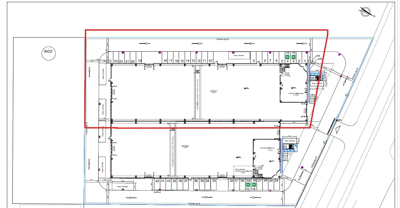 Exterior view of Industrial buildings for rent in Burgos