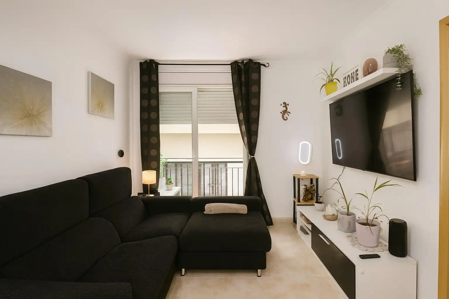 Sala de estar de Piso en venta en Mataró
