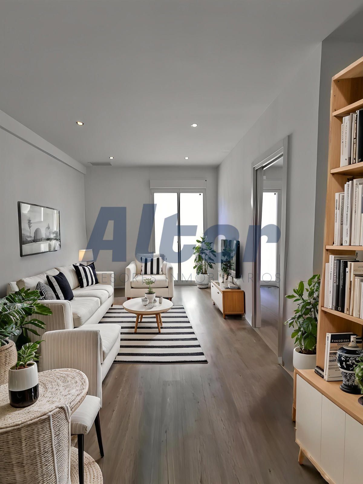 Sala de estar de Piso en venta en  Madrid Capital