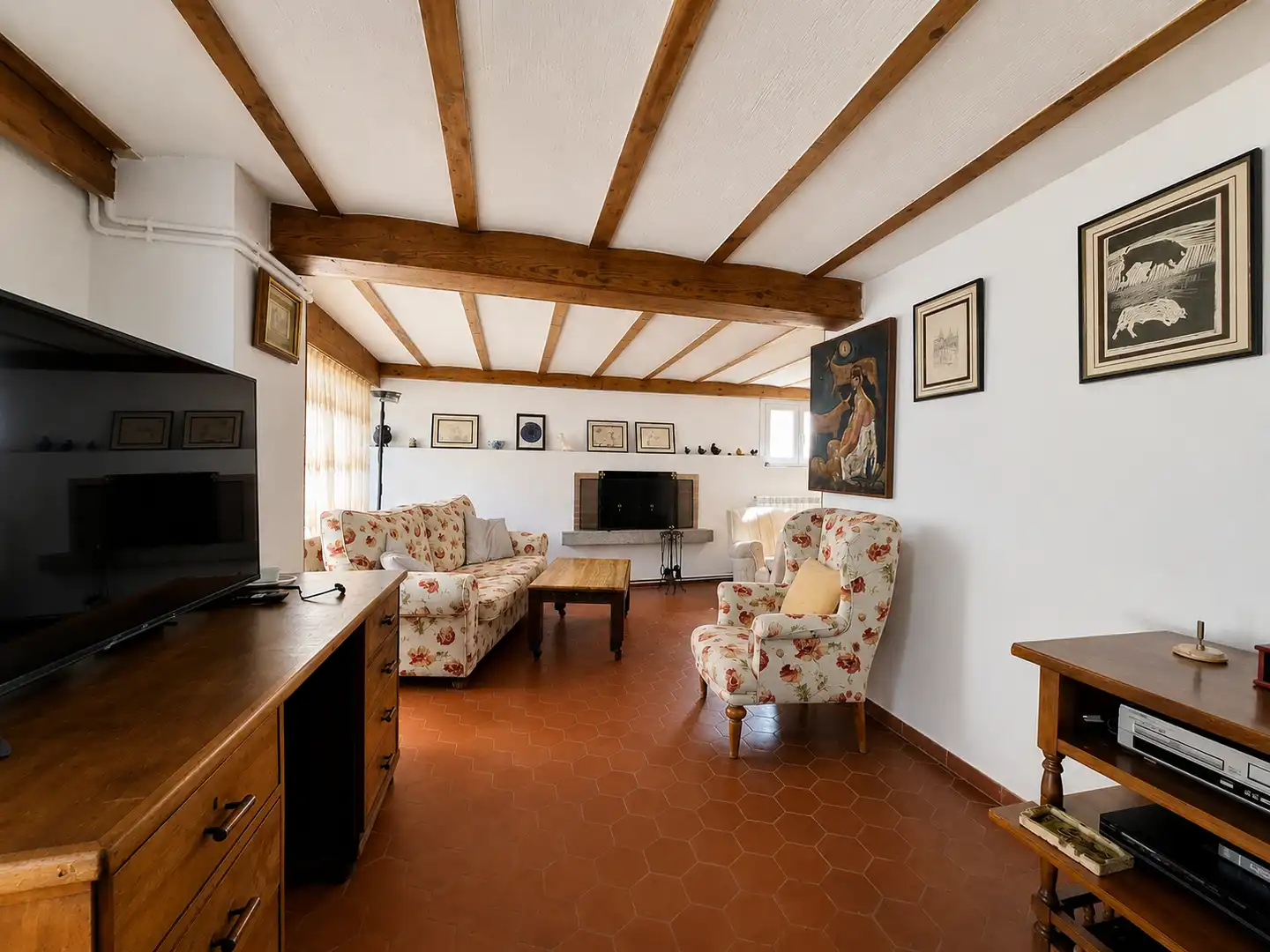 Sala de estar de Casa o chalet en venta en Madrid con Calefacción, Jardín privado y Parquet