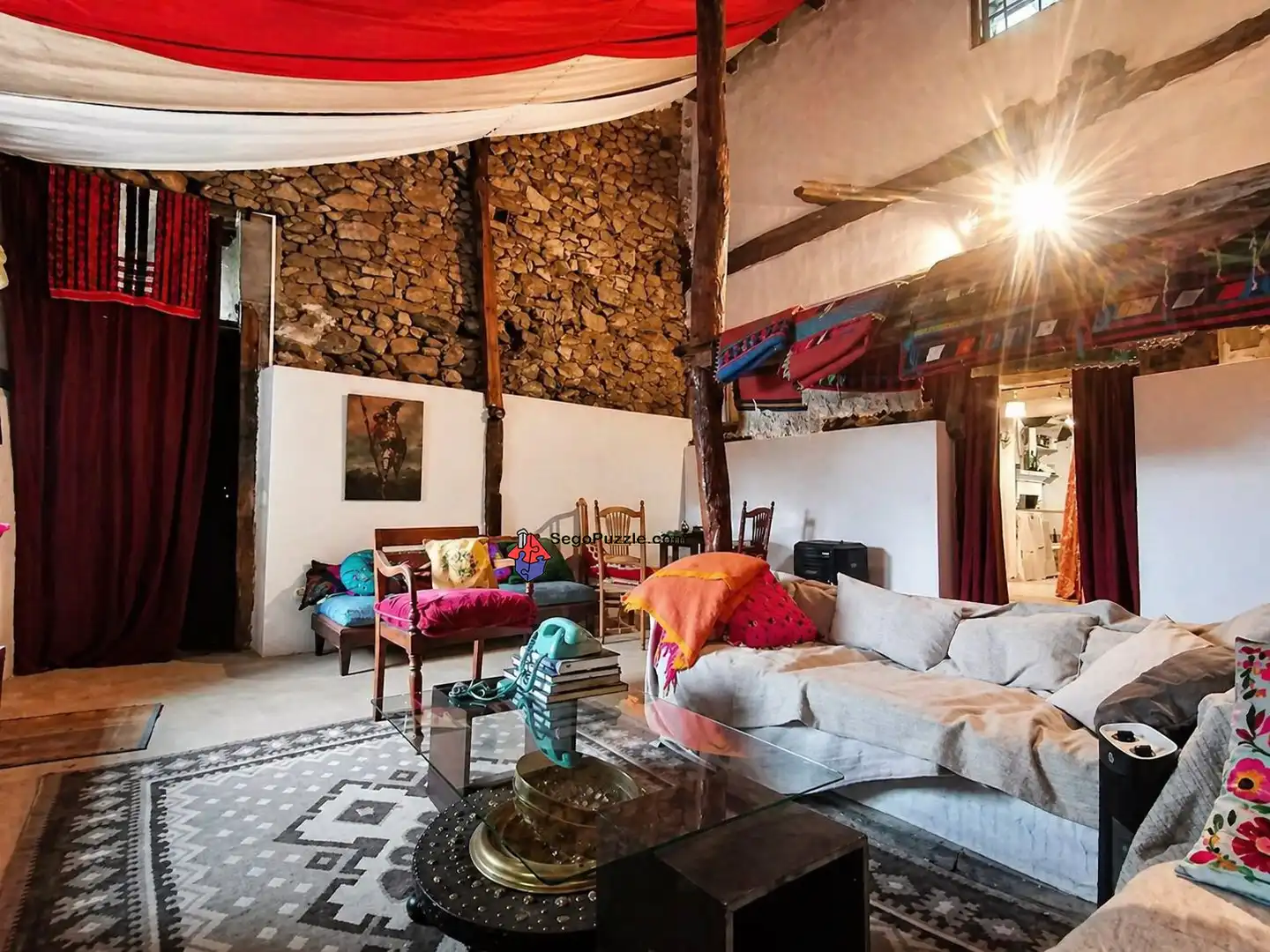 Sala d'estar de Casa o xalet en venda en Torrecaballeros amb Calefacció