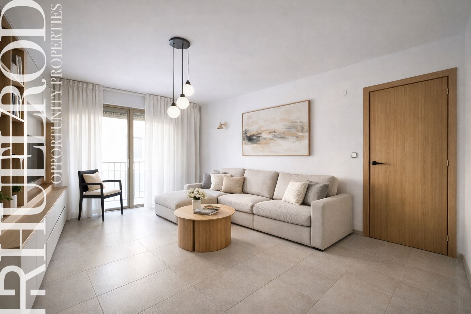 Sala d'estar de Pis en venda en Granollers amb Calefacció, Moblat i Balcó