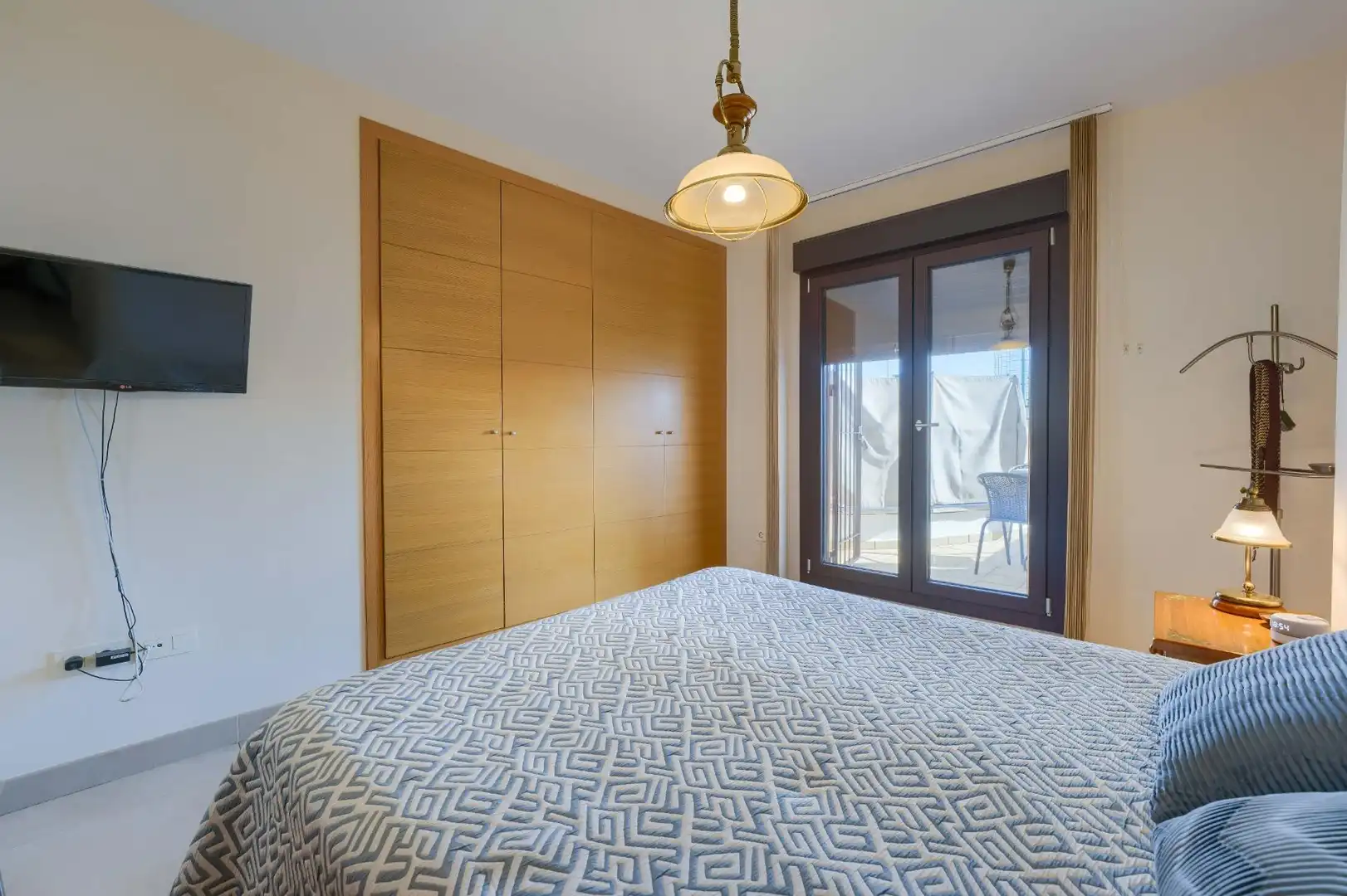 Schlafzimmer von Dachboden zum Verkauf in Sevilla mit Klimaanlage, Heizung und Terrasse