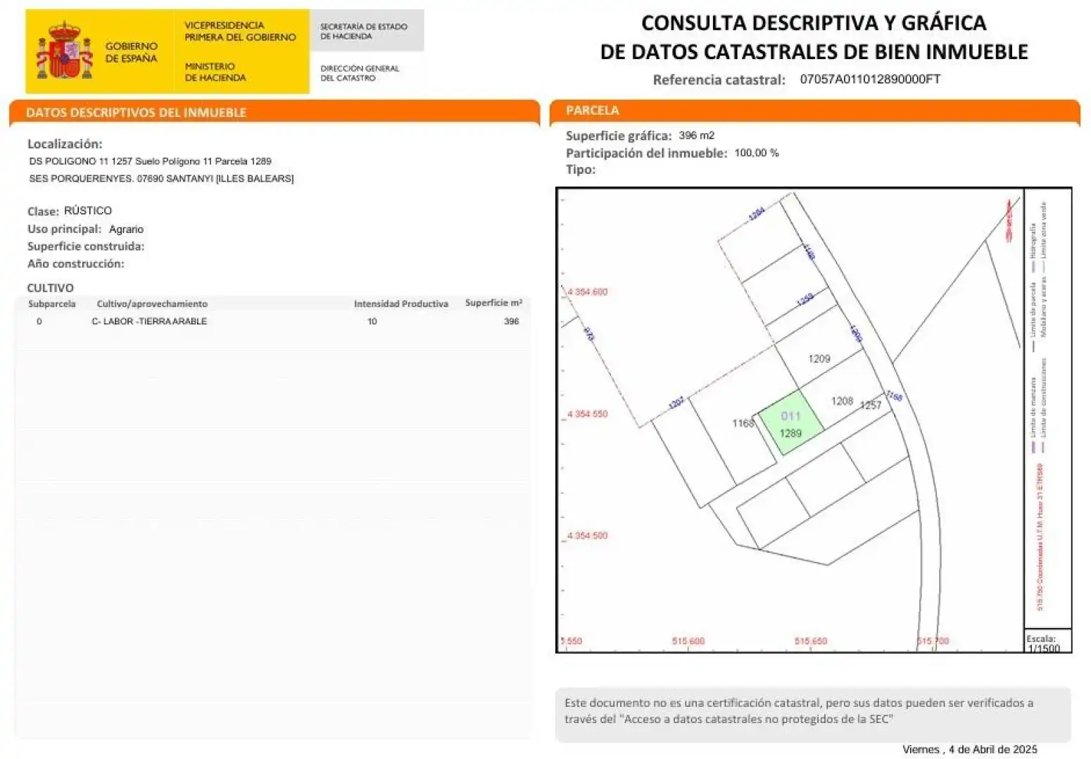 Terrenos y solares en venta en Santanyí - POLIGONO 11, imagen 2