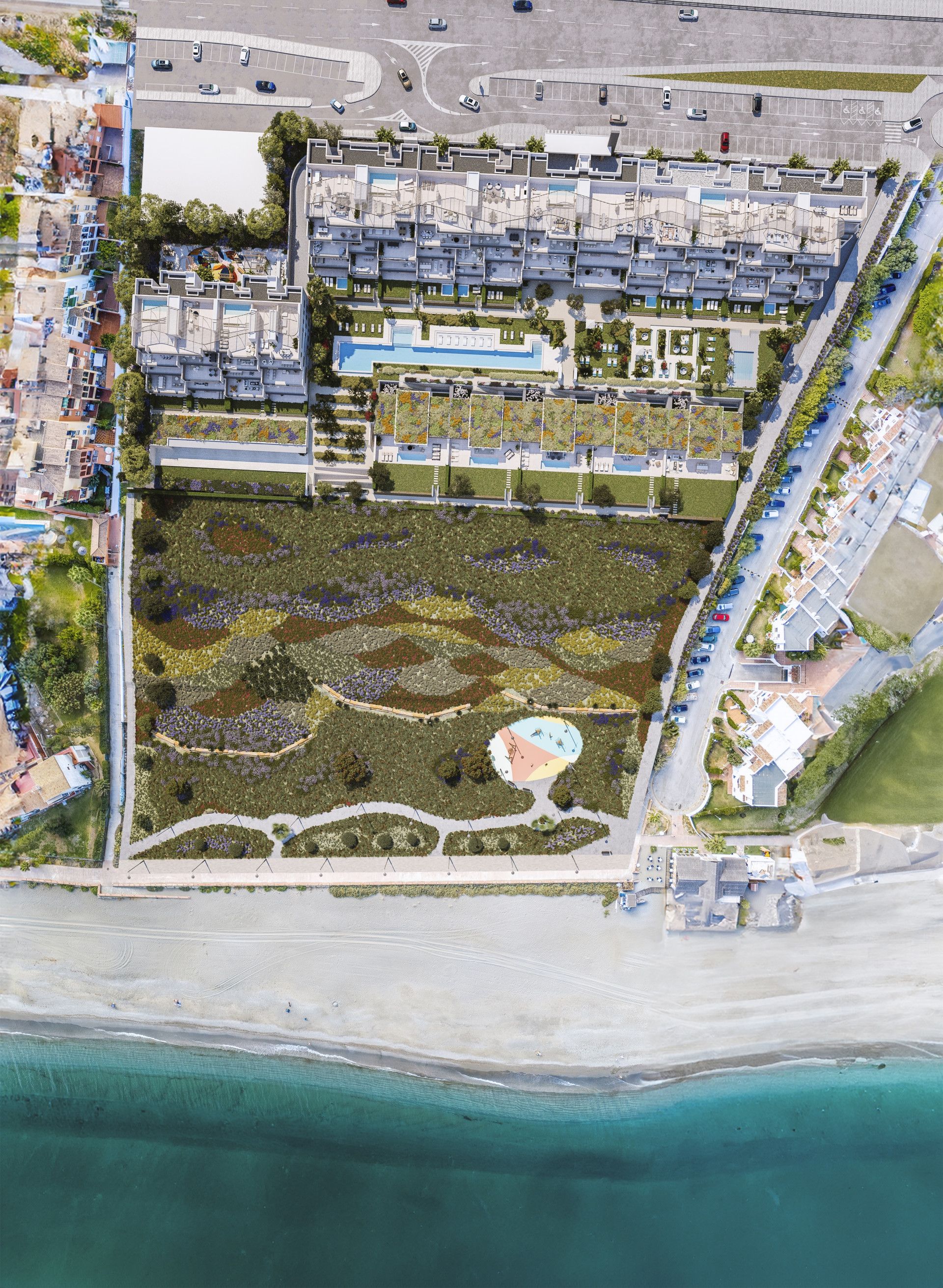 Jardí de Àtic en venda en Manilva amb Aire condicionat, Terrassa i Piscina