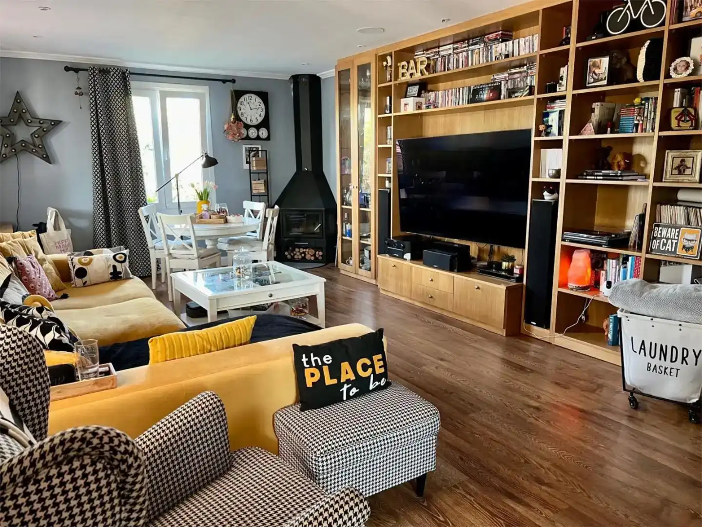 Sala de estar de Casa o chalet en venta en Campos con Aire acondicionado y Piscina