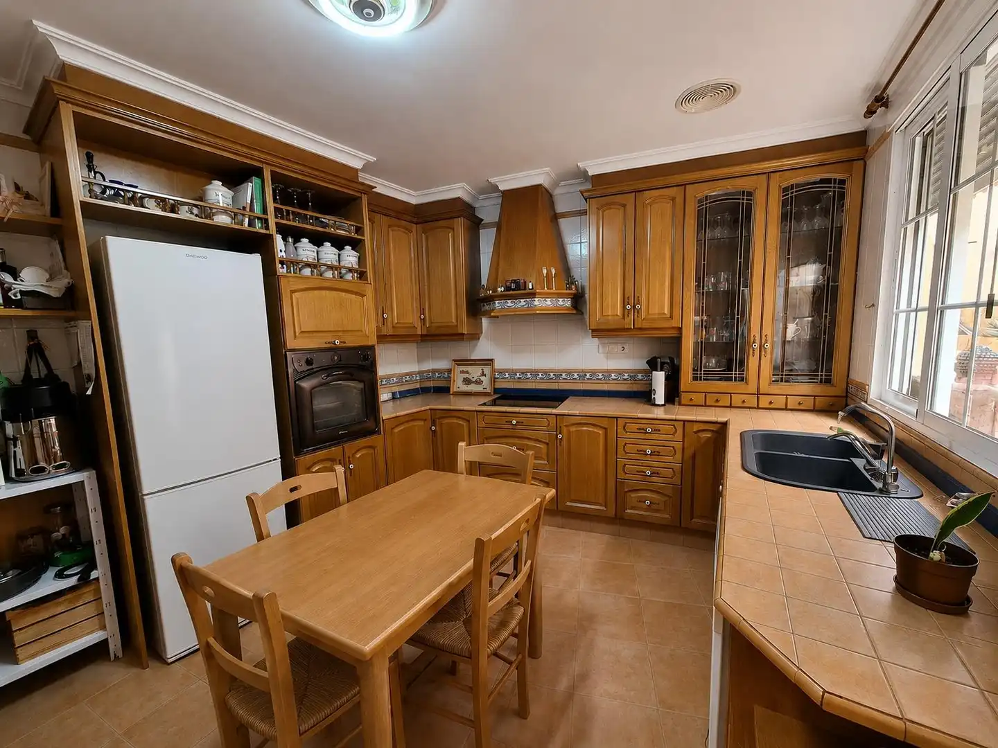 Cocina de Casa o chalet en venta en Algueña con Aire acondicionado, Calefacción y Terraza