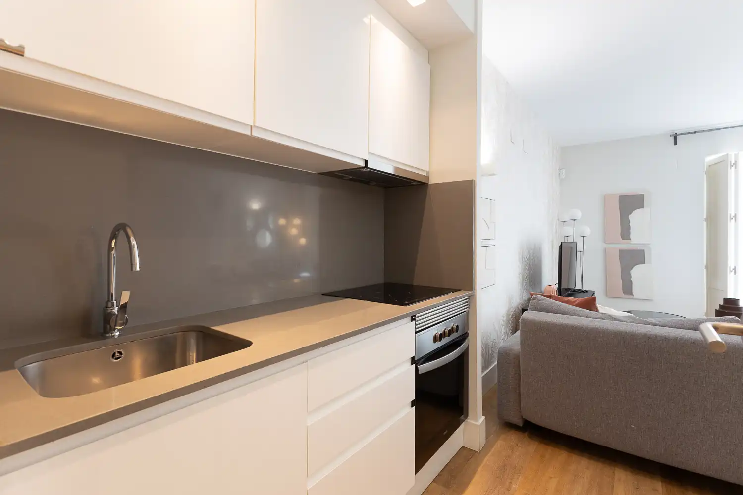Cocina de Piso de alquiler en Valencia con Aire acondicionado, Calefacción y Jardín privado
