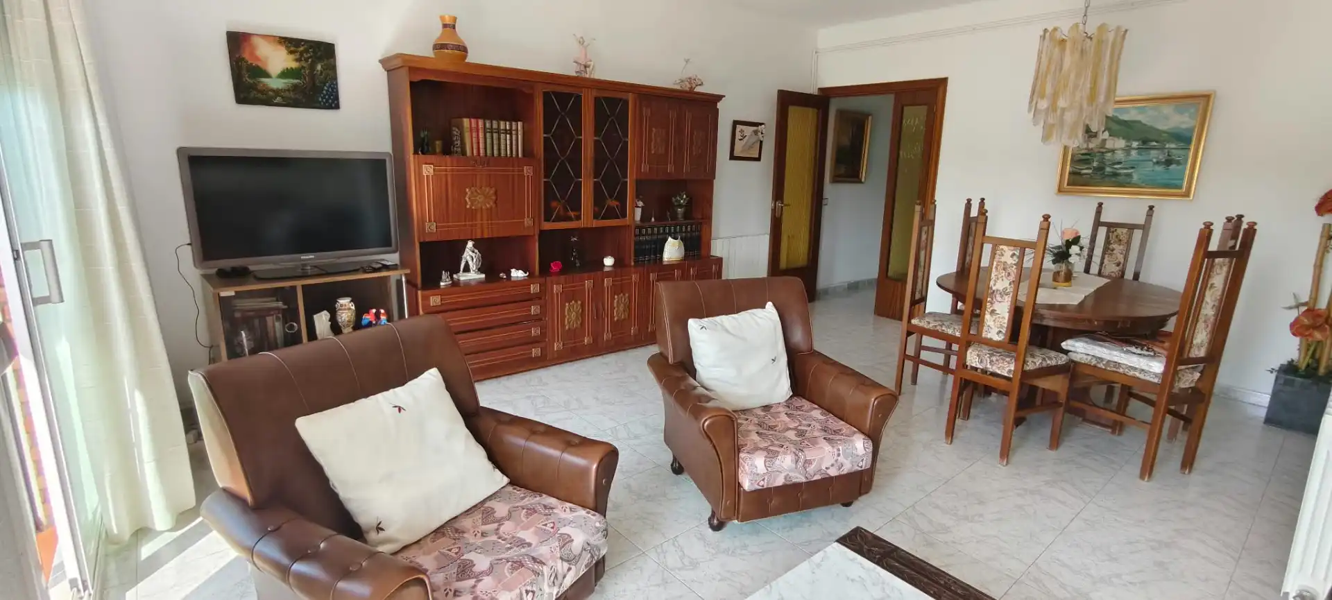 Sala de estar de Piso en venta en Cervelló con Calefacción, Amueblado y Horno