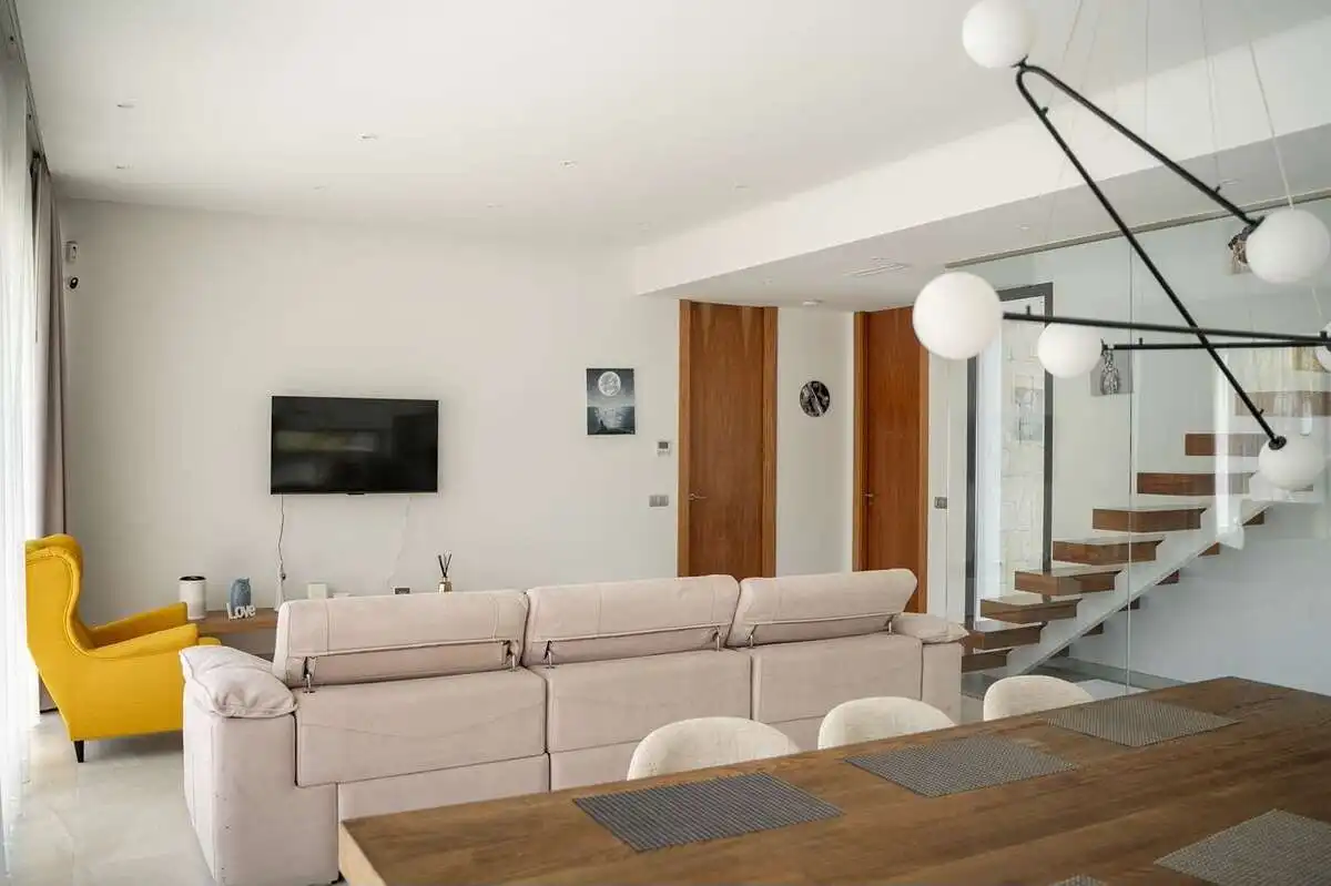 Sala de estar de Casa o chalet en venta en Benidorm con Jardín privado, Terraza y Trastero