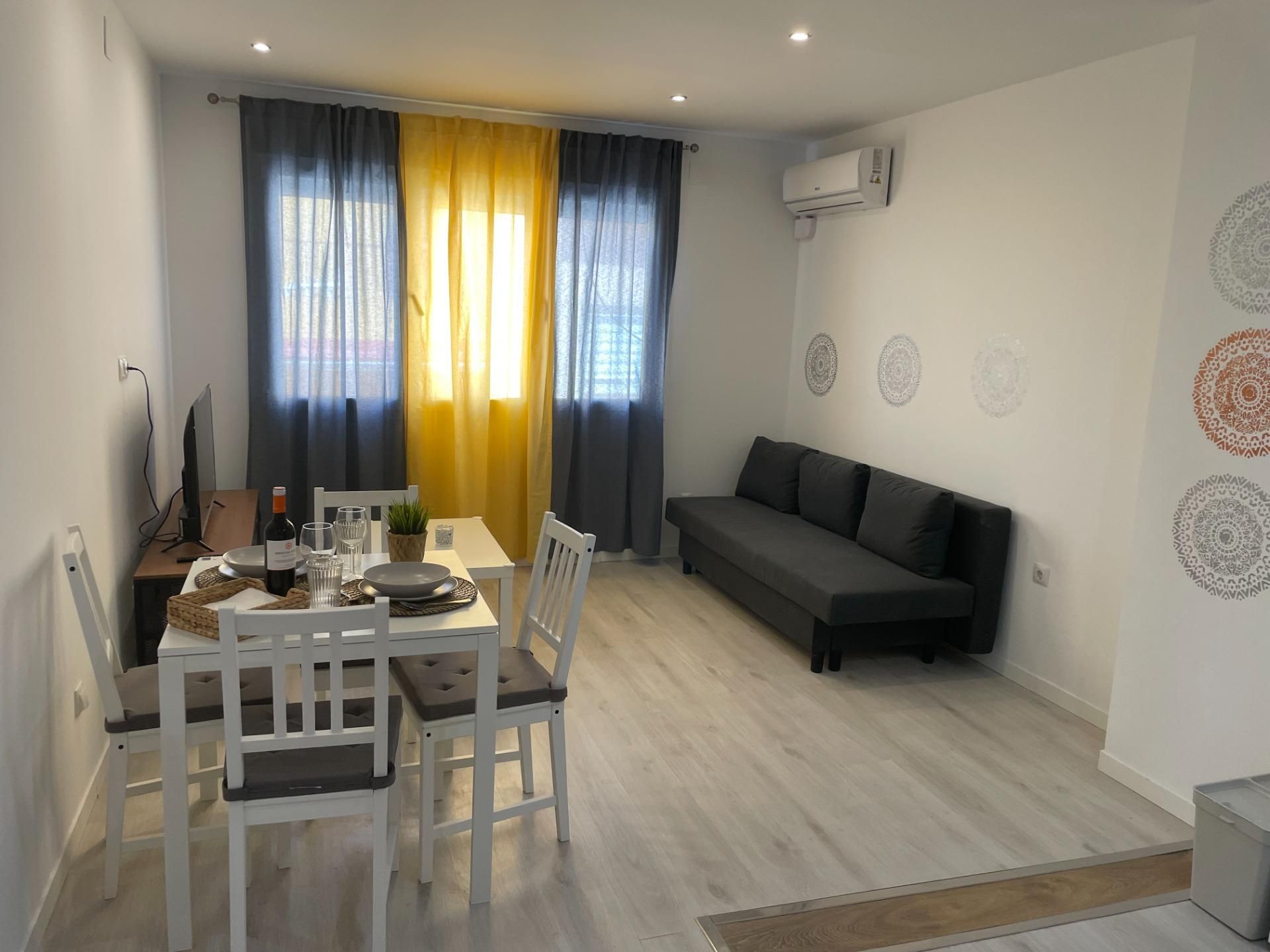 Living room of Flat to rent in Málaga Capital  with Air Conditioner and Terrace