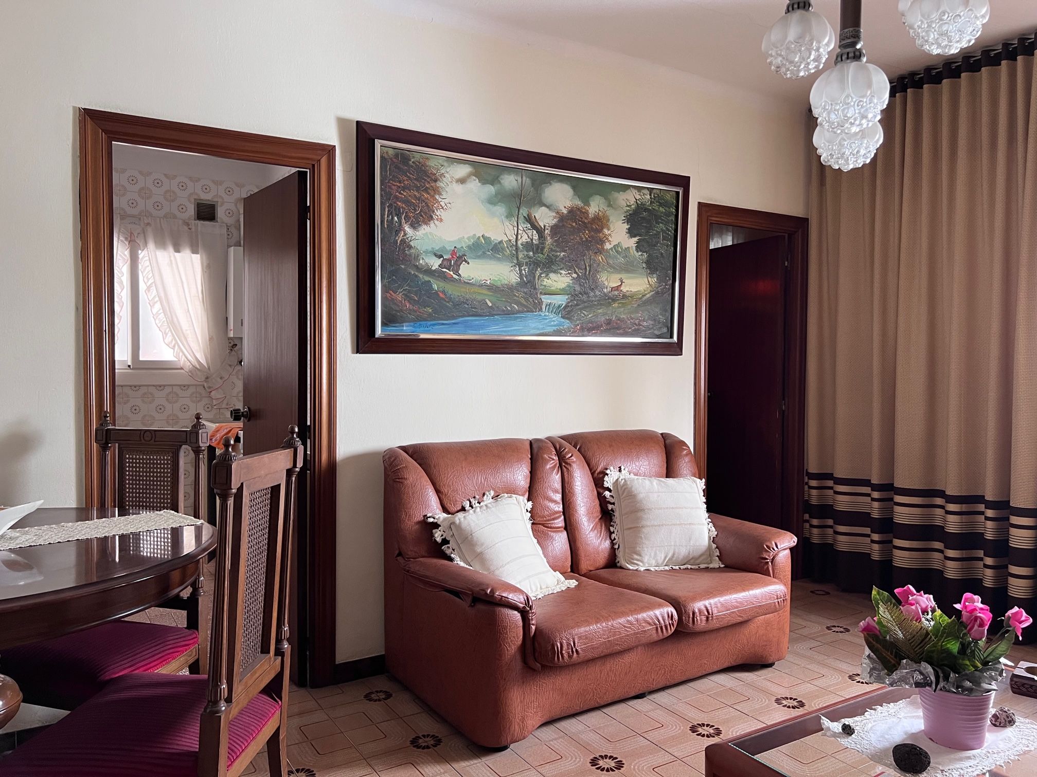 Living room of Flat for sale in  Barcelona Capital  with Furnished